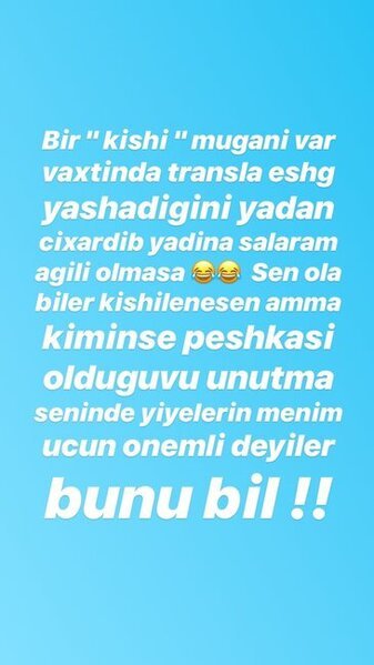 "Azərbaycanlı müğənni transla eşq yaşayıb" - ŞOK "Azərbaycanlı müğənni transla eşq yaşayıb" - ŞOK