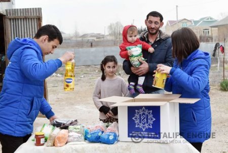 Heydər Əliyev Fondu ünvanlı sosial yardım alan ailələrə Novruz sovqatları paylayıb