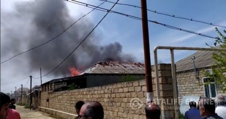 Maştağada fərdi yaşayış evində yanğın baş verib - YENİLƏNİB + VİDEO