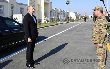 İlham Əliyev Ağdamdakı “N” saylı hərbi hissədə