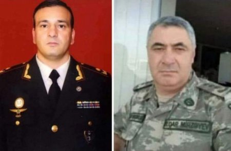 Şəhid generalla polkovnikin məzar daşı hazırdır - FOTO