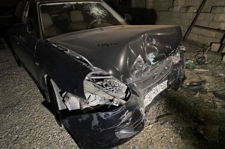 Bakıda iki avtomobil toqquşub, xəsarət alanlar var