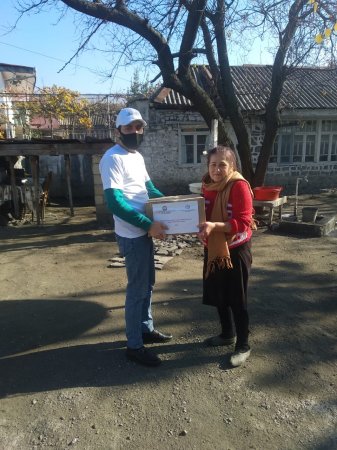 Qaxda 95 aztəminatlı ailələrə sosial yardımlar paylanılıb