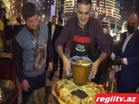 Kadırov məşhur türk aşpazın restoranında - VİDEO