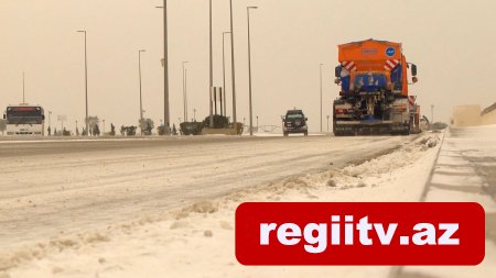 Bu yolda güclü buzlaşma var - Magistrallarda son vəziyyət