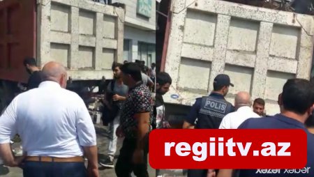 Bakıda ağır qəza: Yük avtomobili maşına və hasara çırpıldı
