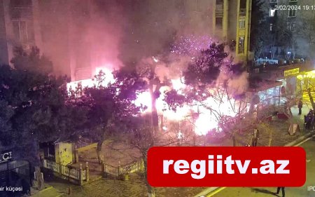 Bakıda restoranlardan birində yanğın başlayıb, avtomobillərin hərəkəti dayanıb